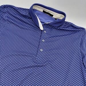 Greyson Mens L Dances With Wolves Polo Shirt Golf Performance Wolf AOP Athletic